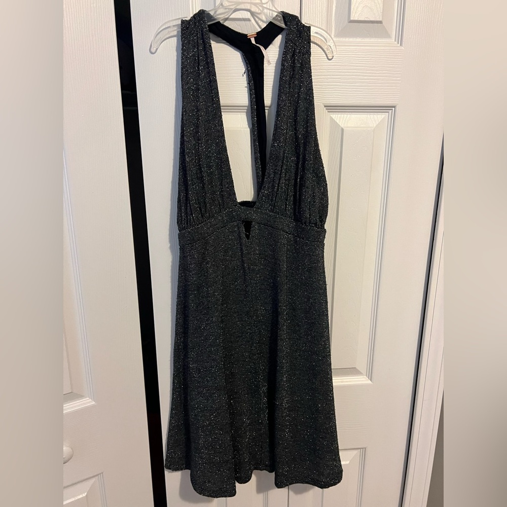 Black sparkle Free People Dress size L